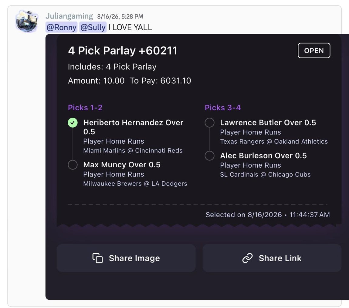 Real member post from the Twin Picks Discord